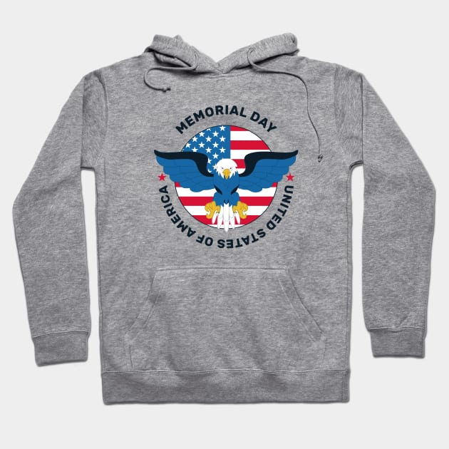 memorial day USA Hoodie by Studio